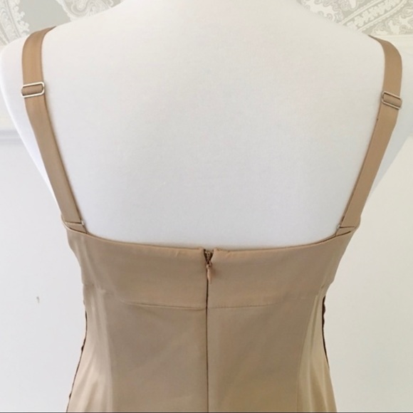 Champagne Satin BGBGMaxAzria Cocktail Dress - XS - Picture 3 of 4